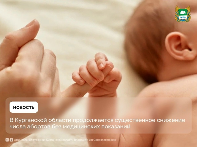 В Курганской области продолжается существенное снижение числа абортов без медицинских показаний